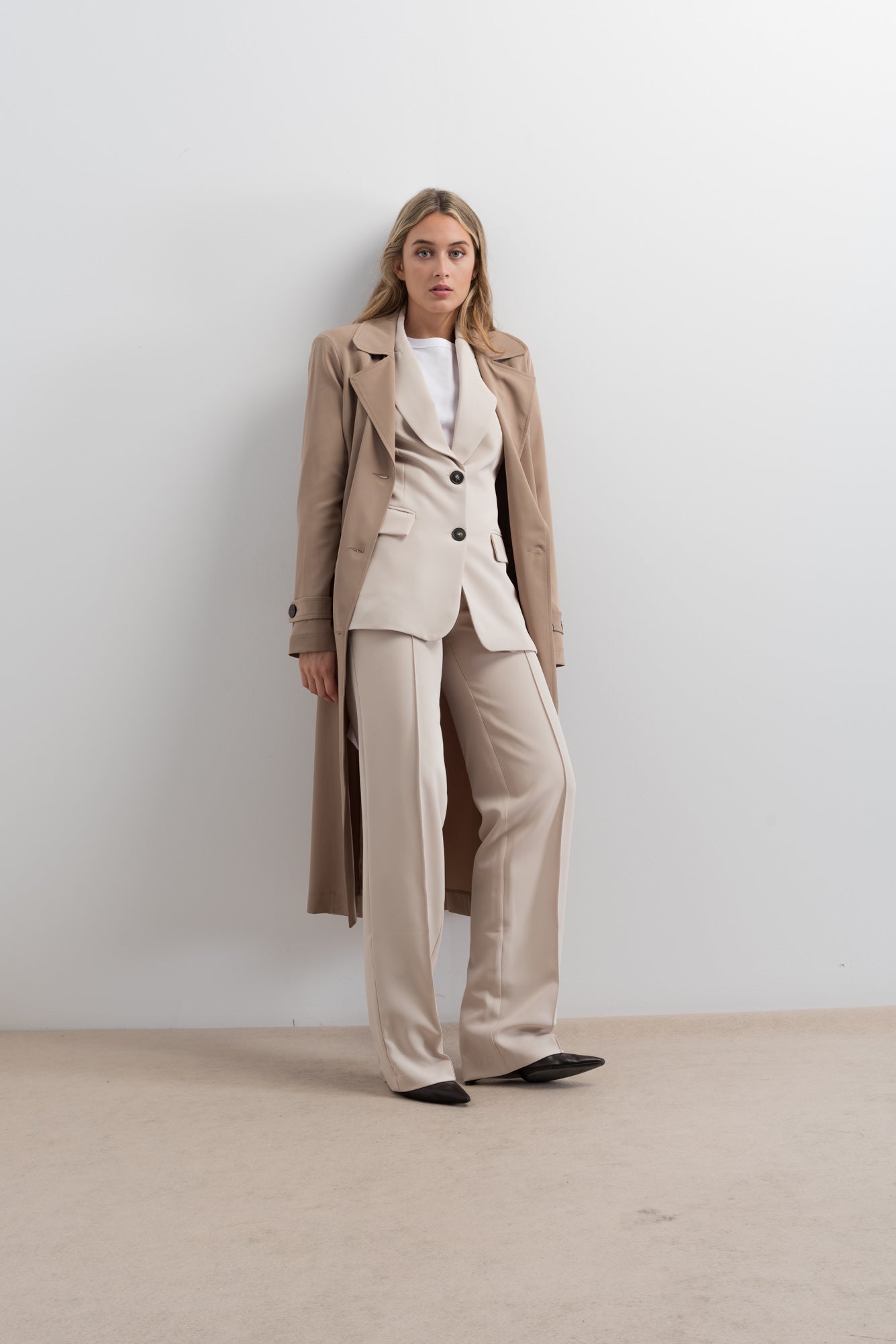 pantalon tall beige
