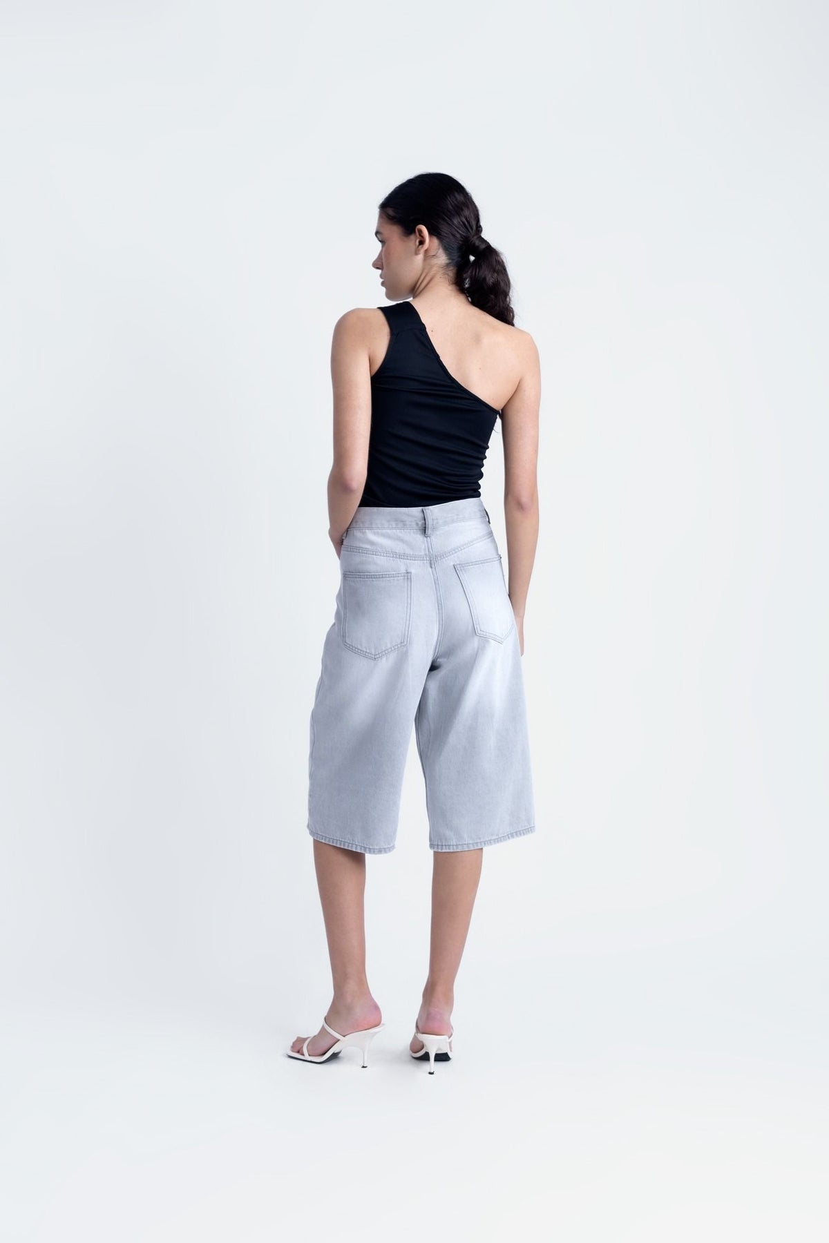 Asymmetric Top Black Tall