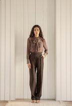 Straight Fit Pantalon Brown: Tall