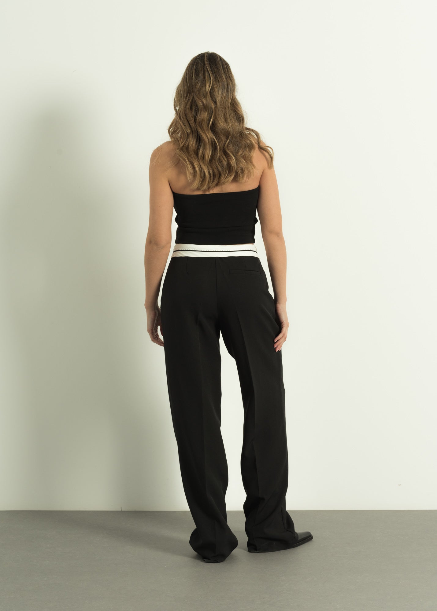 Zwarte pantalon tall
