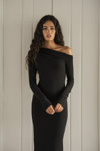 Asymmetric Knit Dress Extra Tall