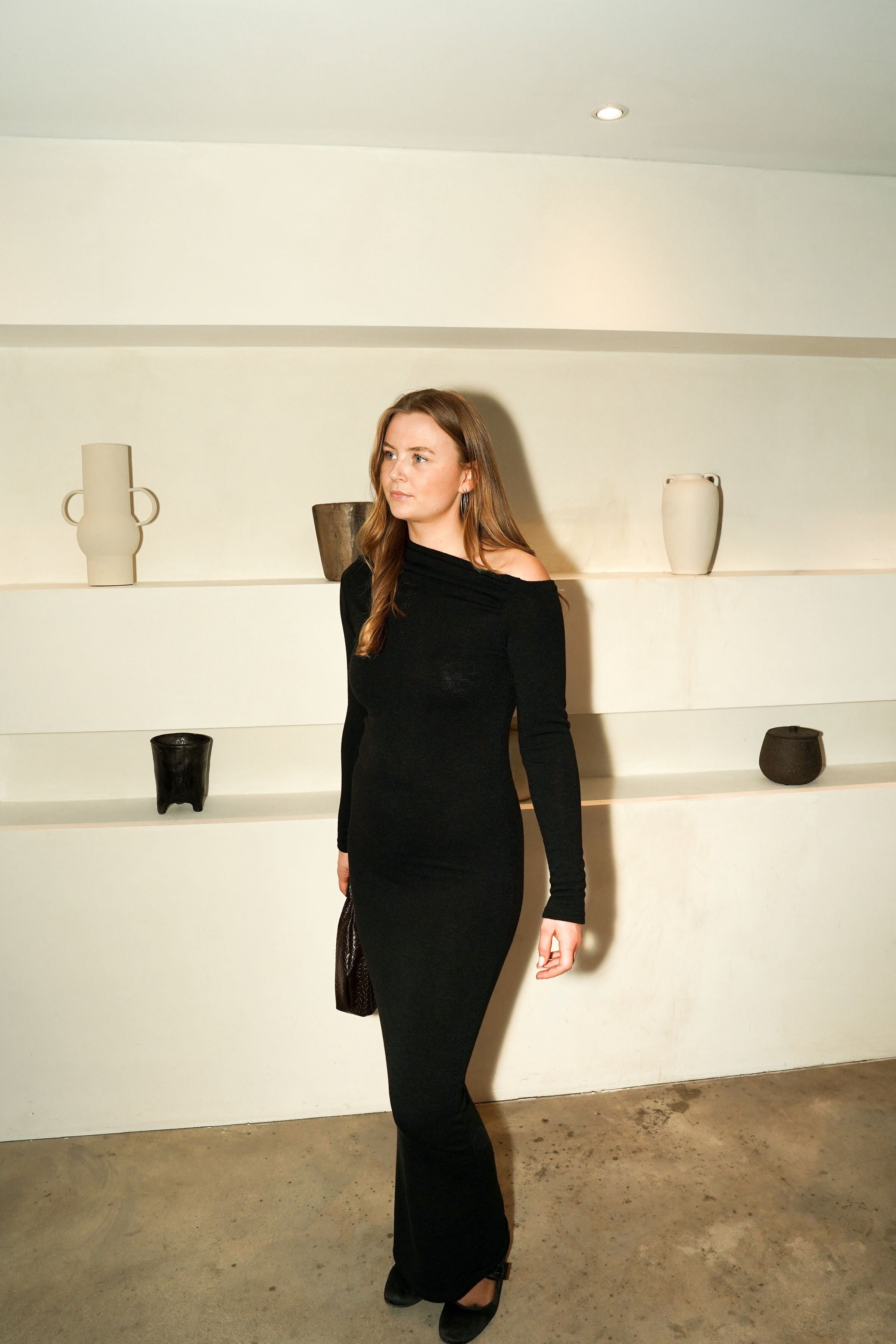 Asymmetric Knit Dress Extra Tall