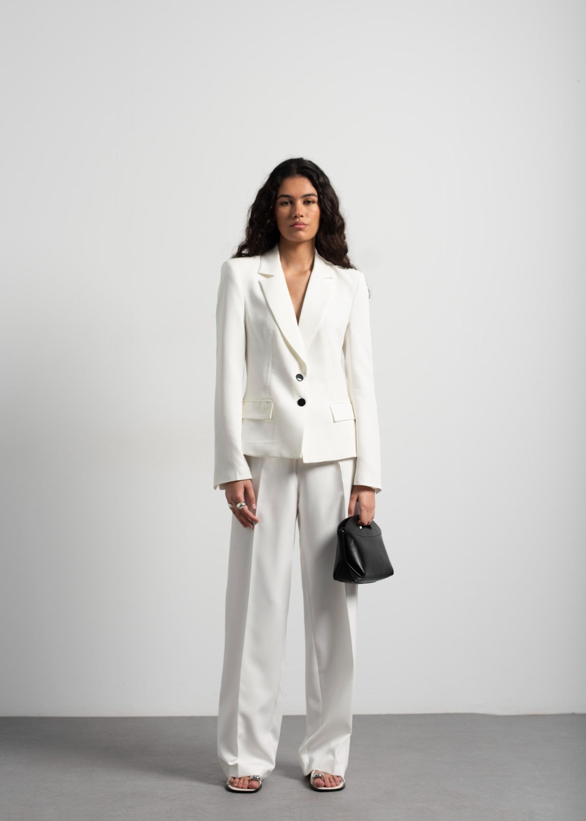 White Pants With Pleats: Tall
