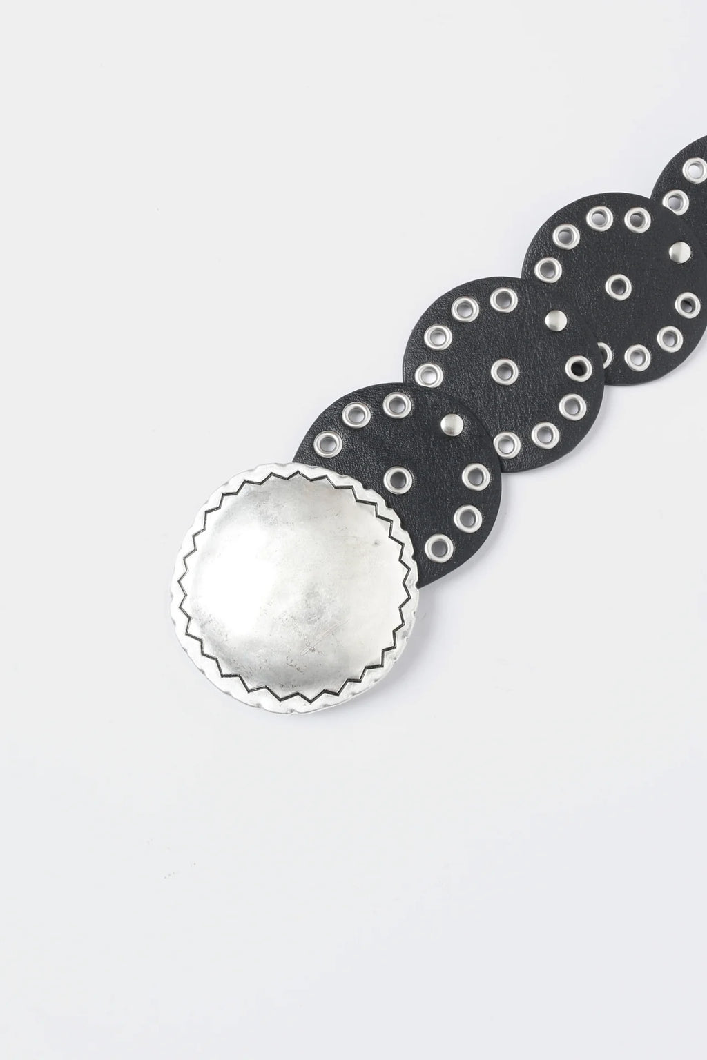 Cowboy Belt Silver & Black