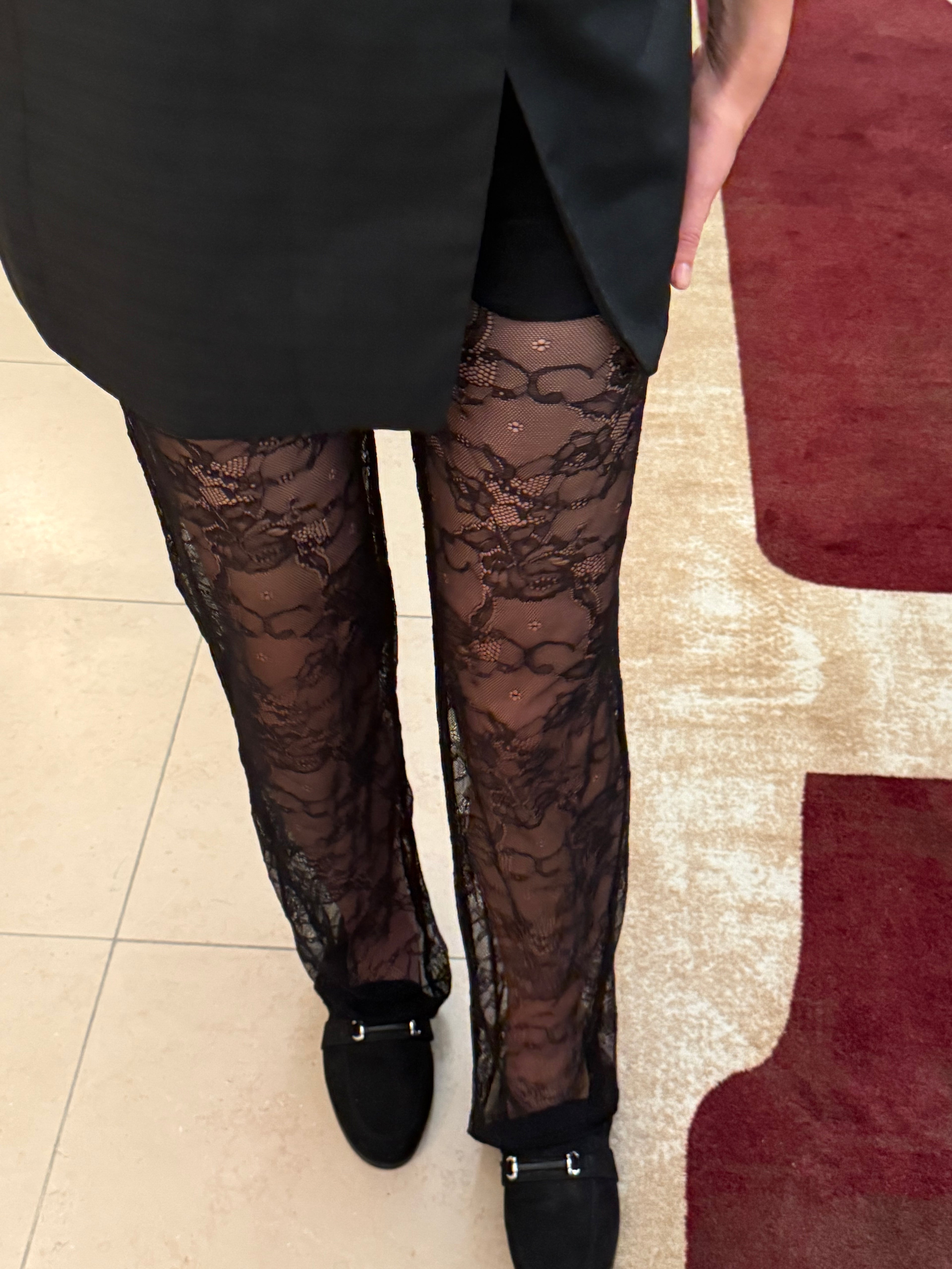 Lace Pants Black: Extra Tall