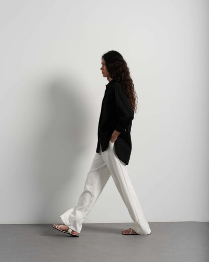 White Pants With Pleats: Tall