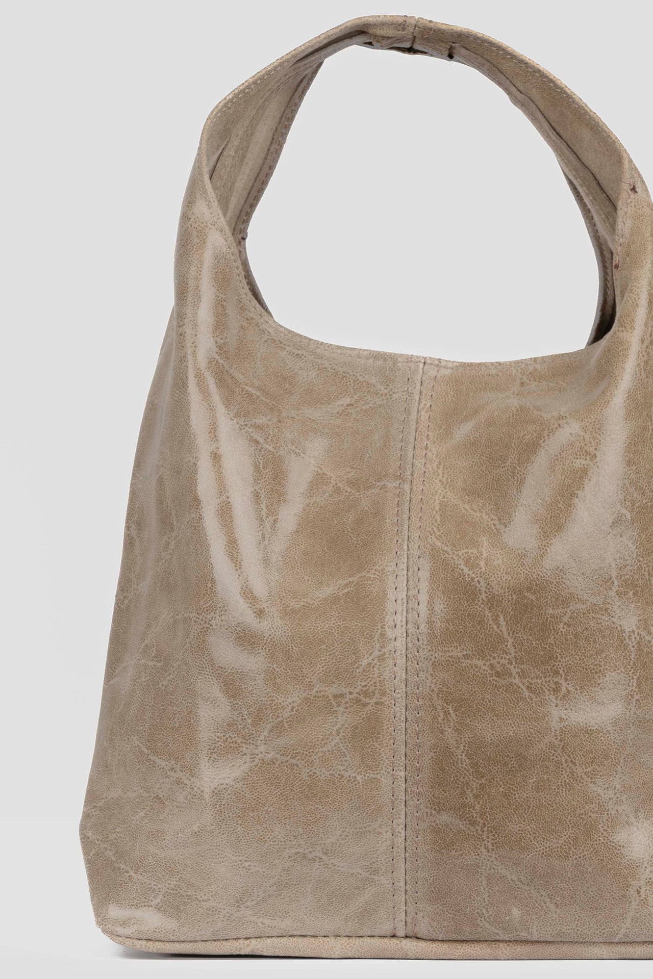 Luna Leather Hobo Sand
