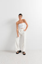 White Pants With Pleats: Tall