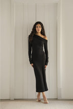 Asymmetric Knit Dress Extra Tall