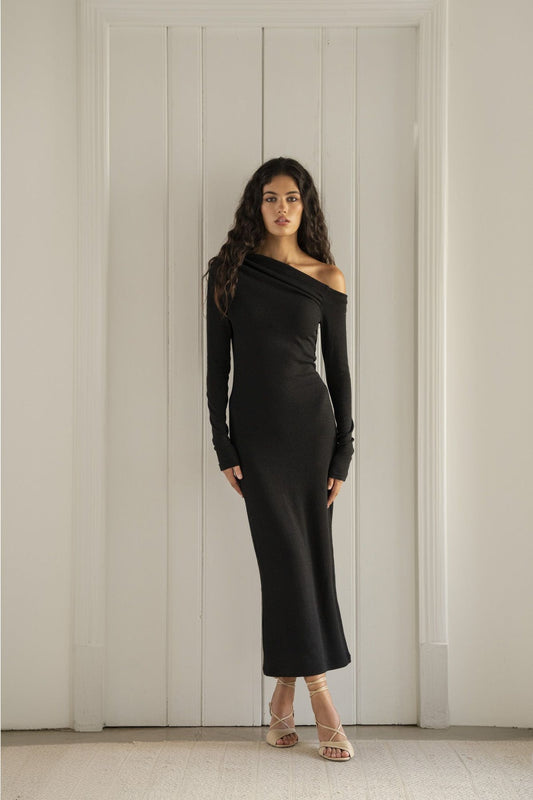 Asymmetric Knit Dress Tall