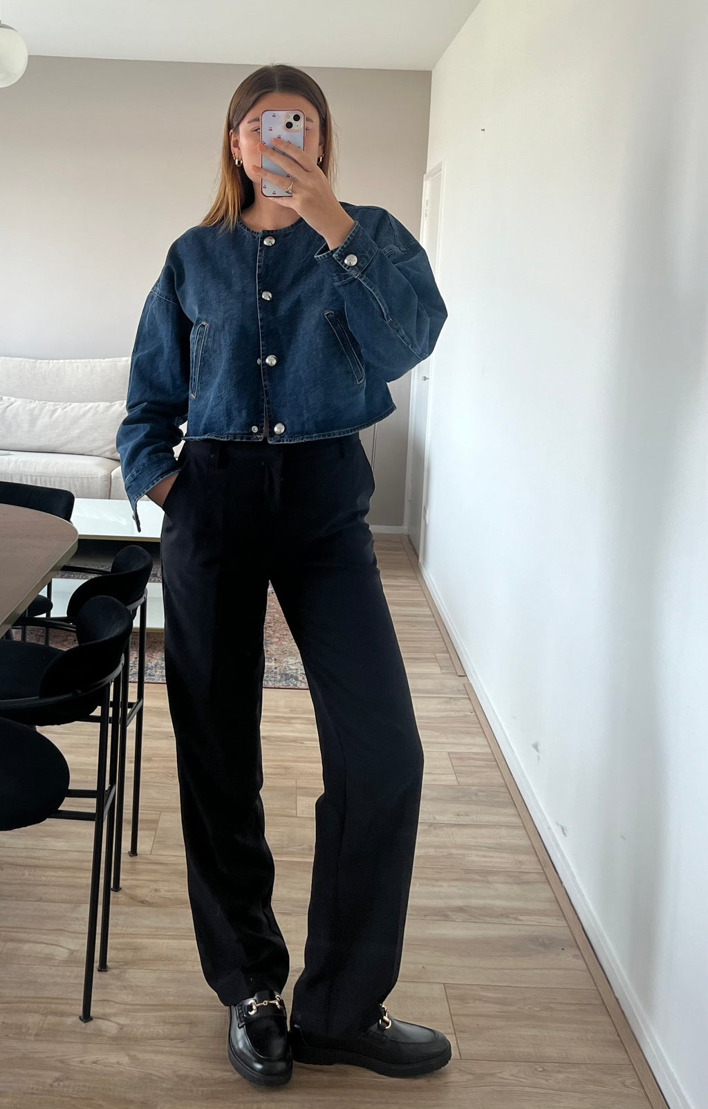 Straight Fit Pantalon Black: Tall