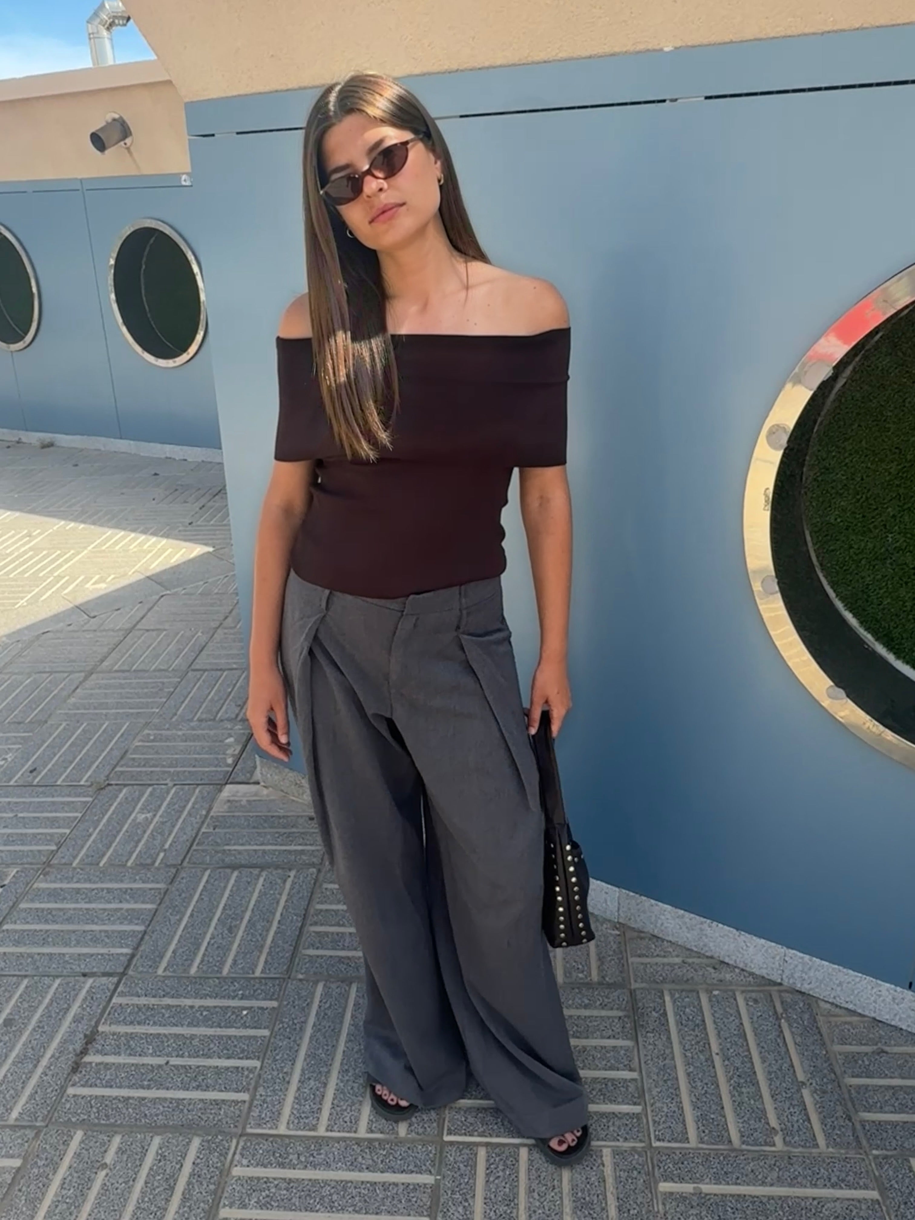 Darted Trousers Grey: Extra Tall