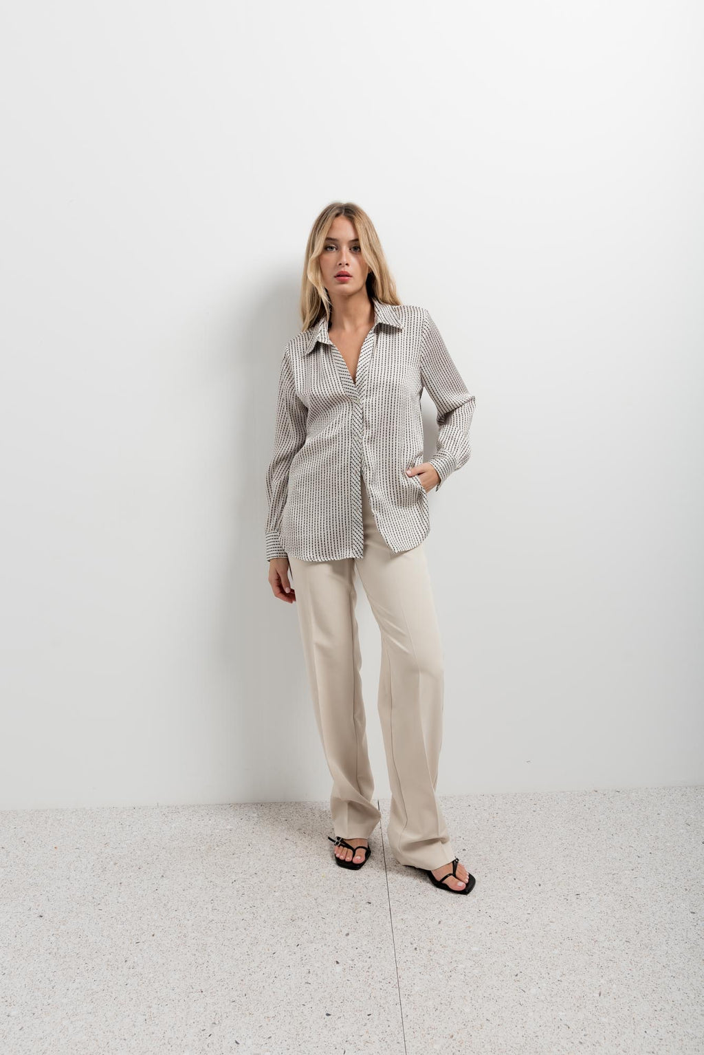 Straight fit pantalon