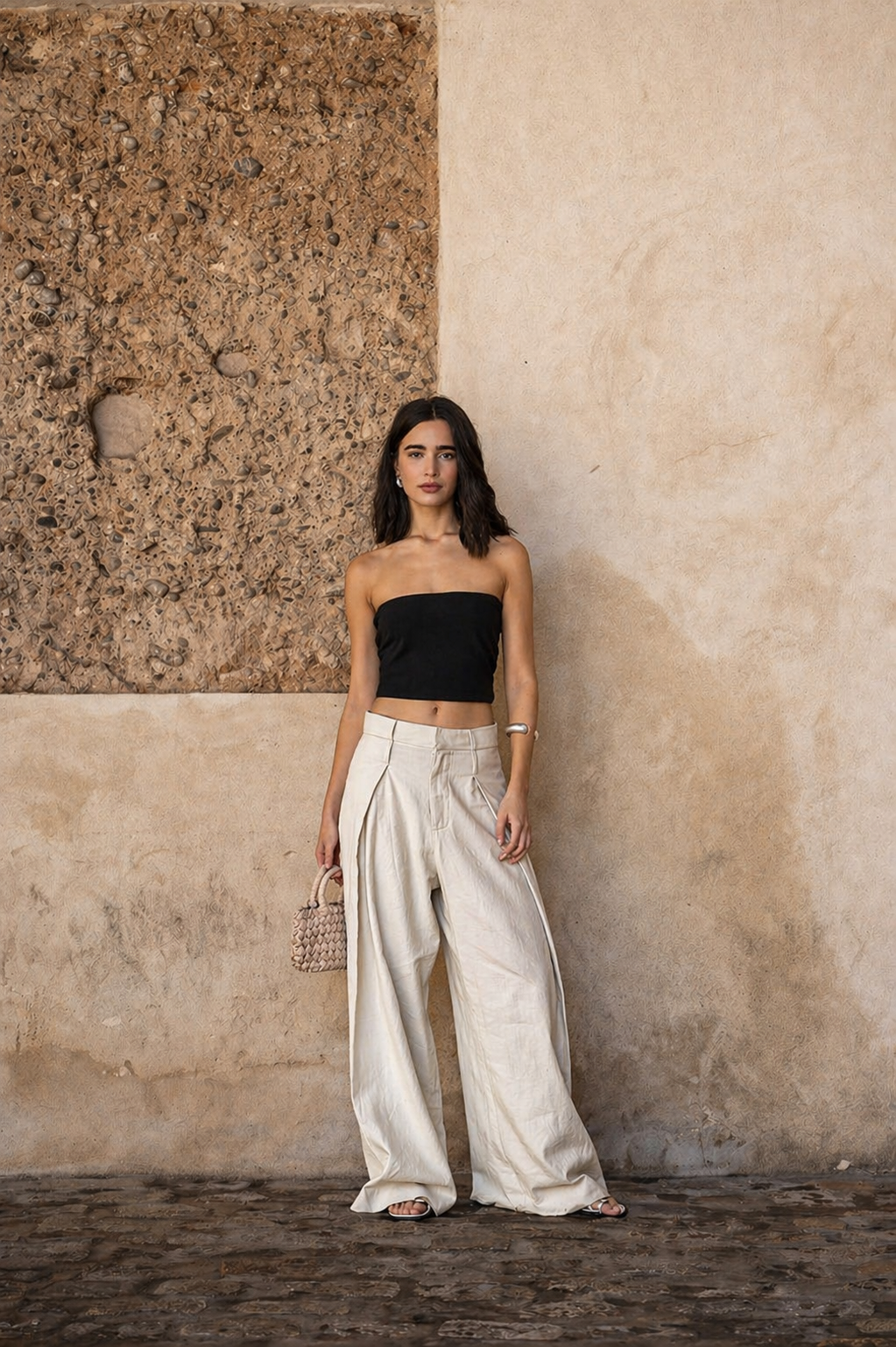 Darted Trousers Sand