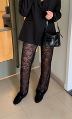 Lace Pants Black: Extra Tall