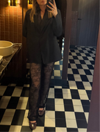 Lace Pants Black: Extra Tall