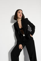 Double waist trousers