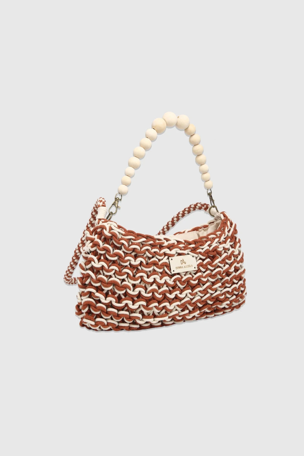 Handmade Woven Bag Red & White