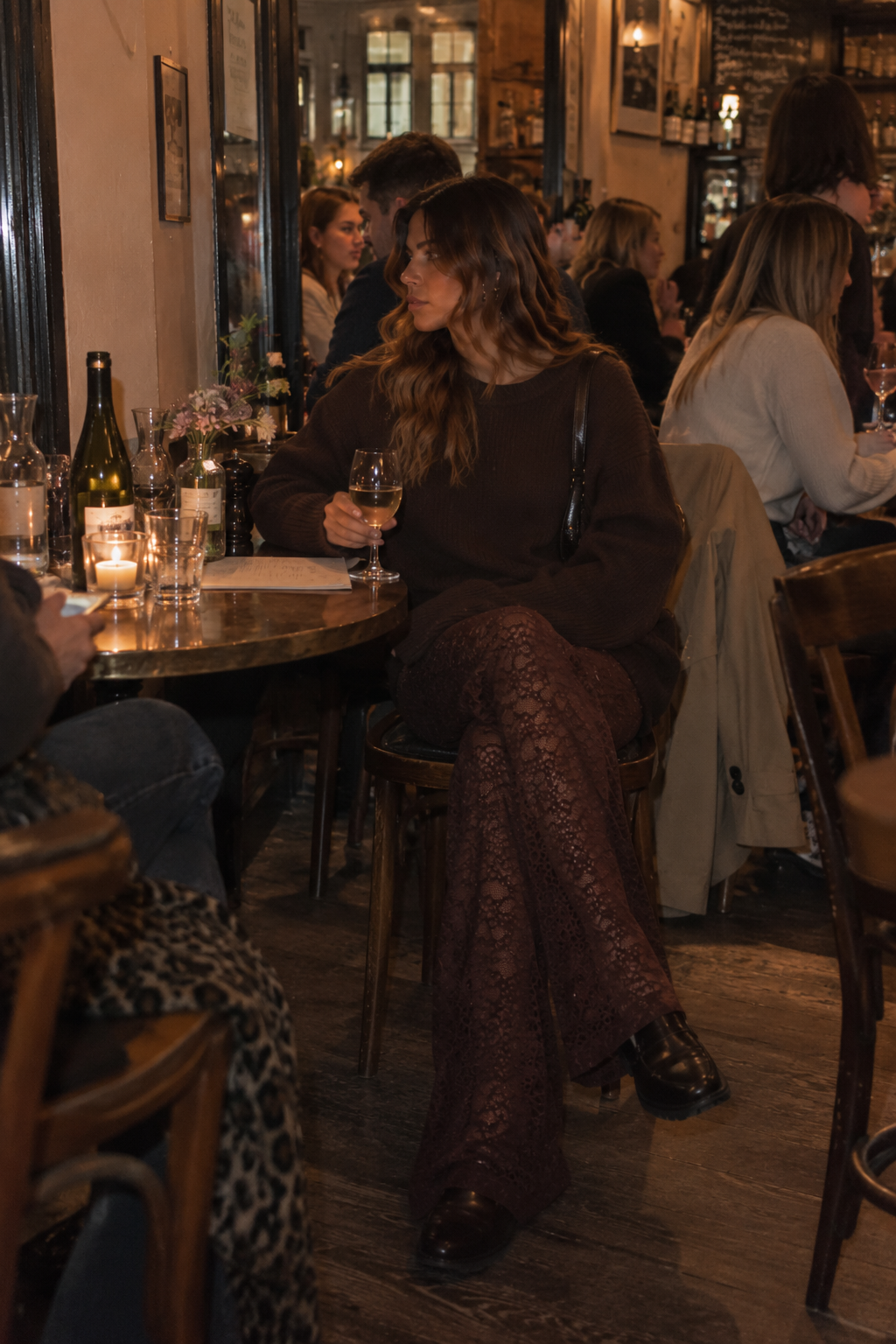 Lace Pants Brown: Extra Tall