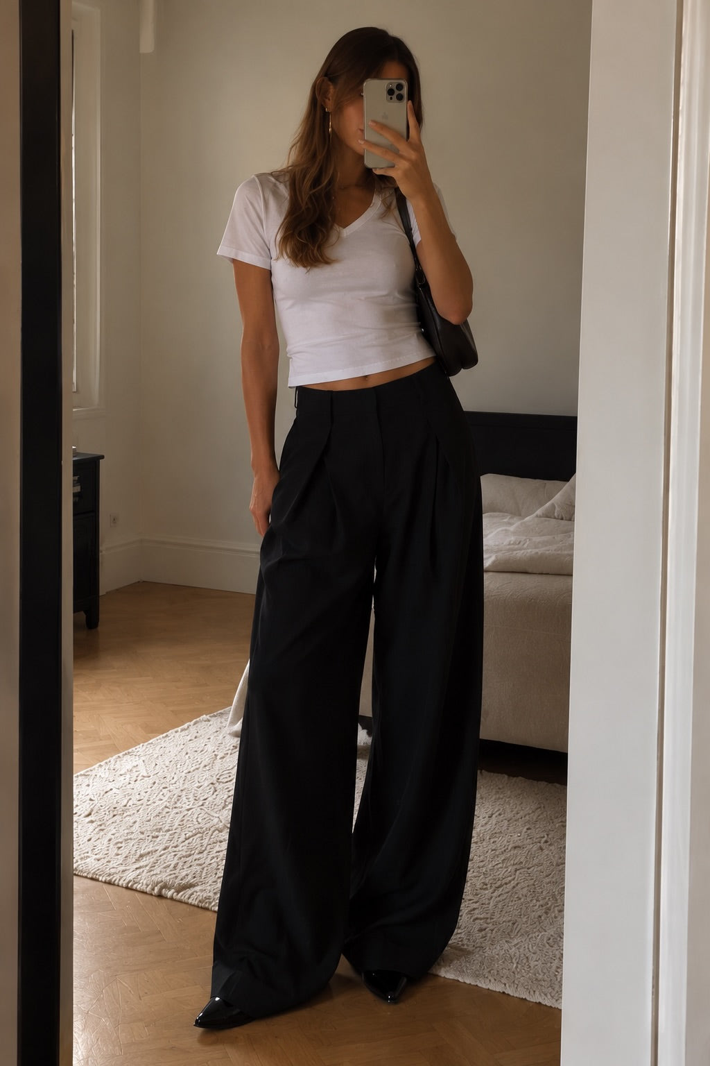 Darted Trousers Black