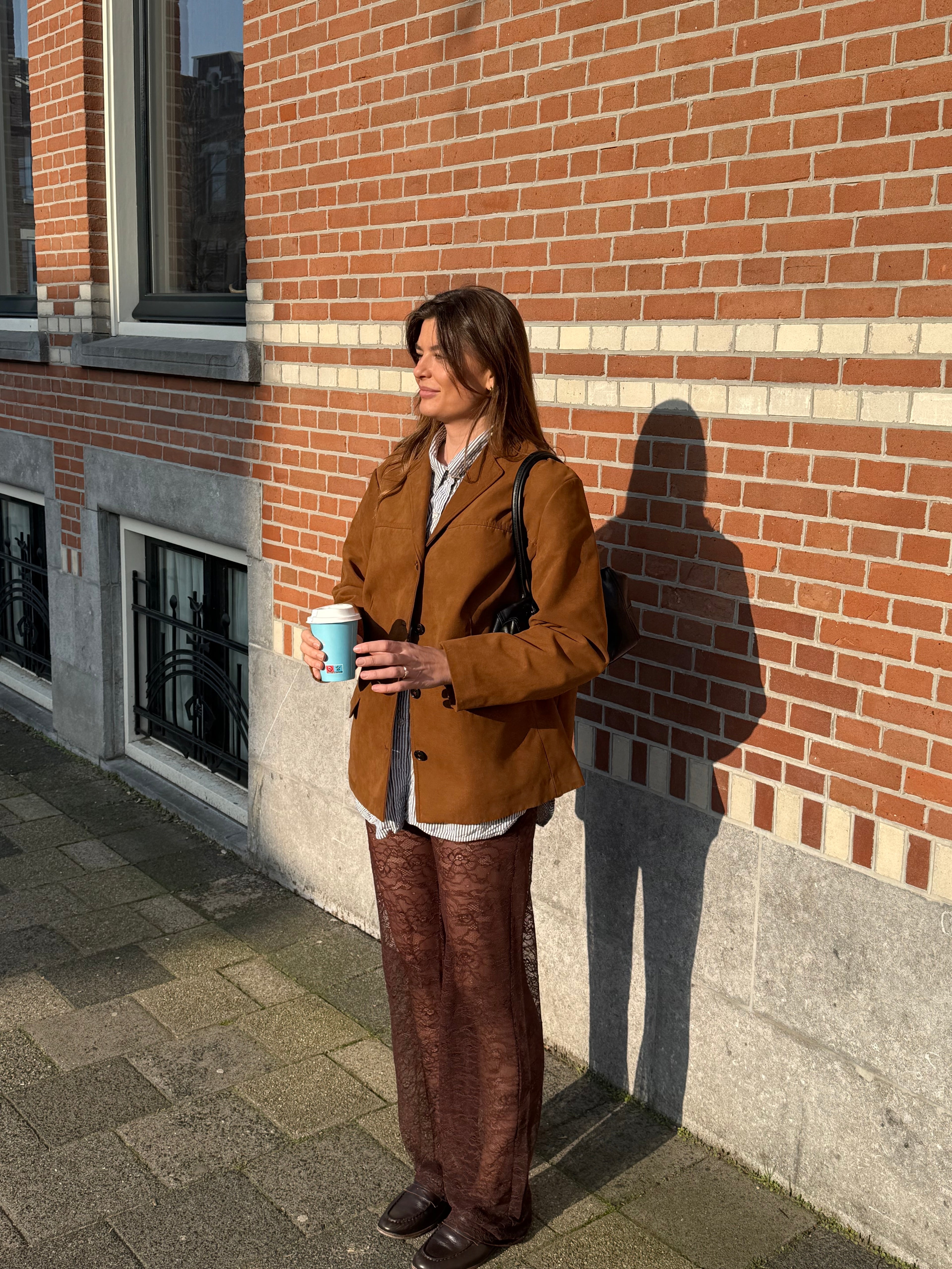 Lace Pants Brown: Extra Tall