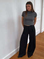 Darted Trousers Black: Extra Tall