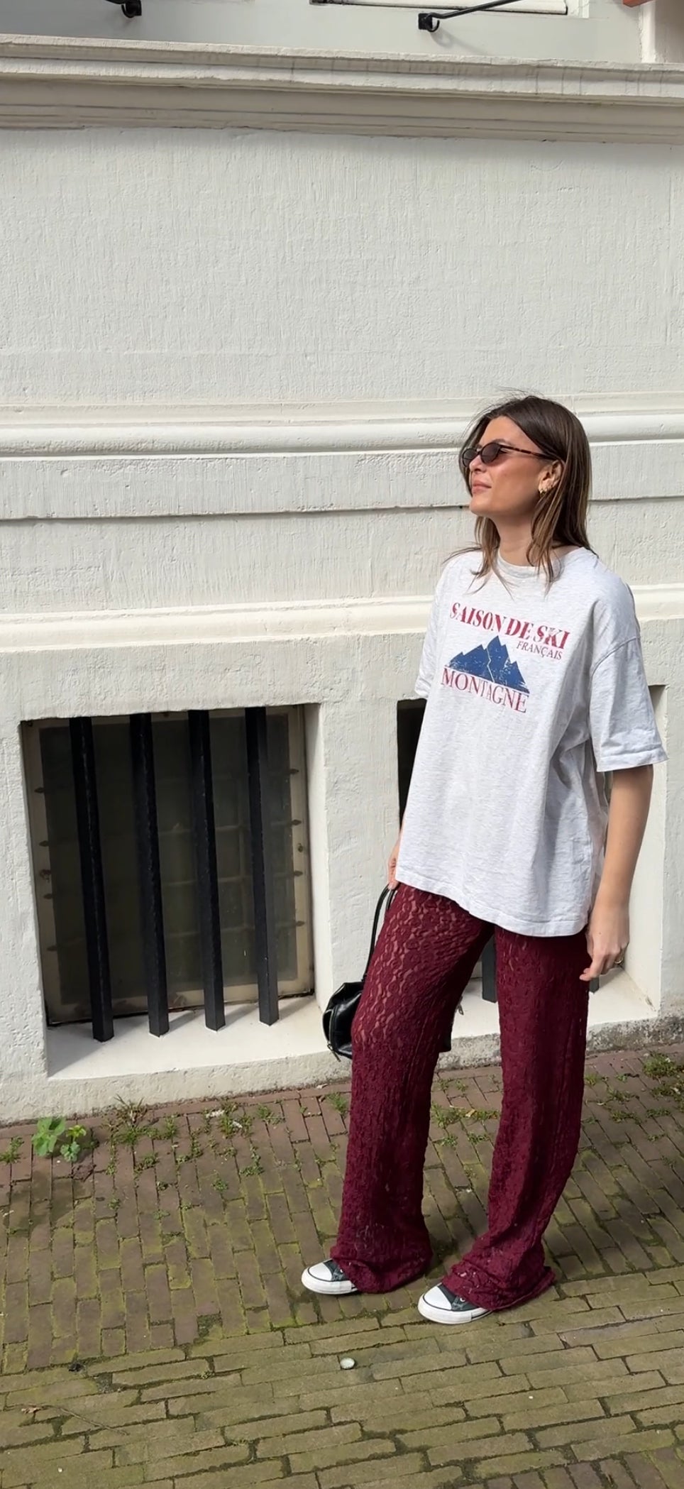 Lace Pants Burgundy: Extra Tall