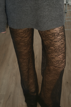 Lace Pants Brown: Extra Tall