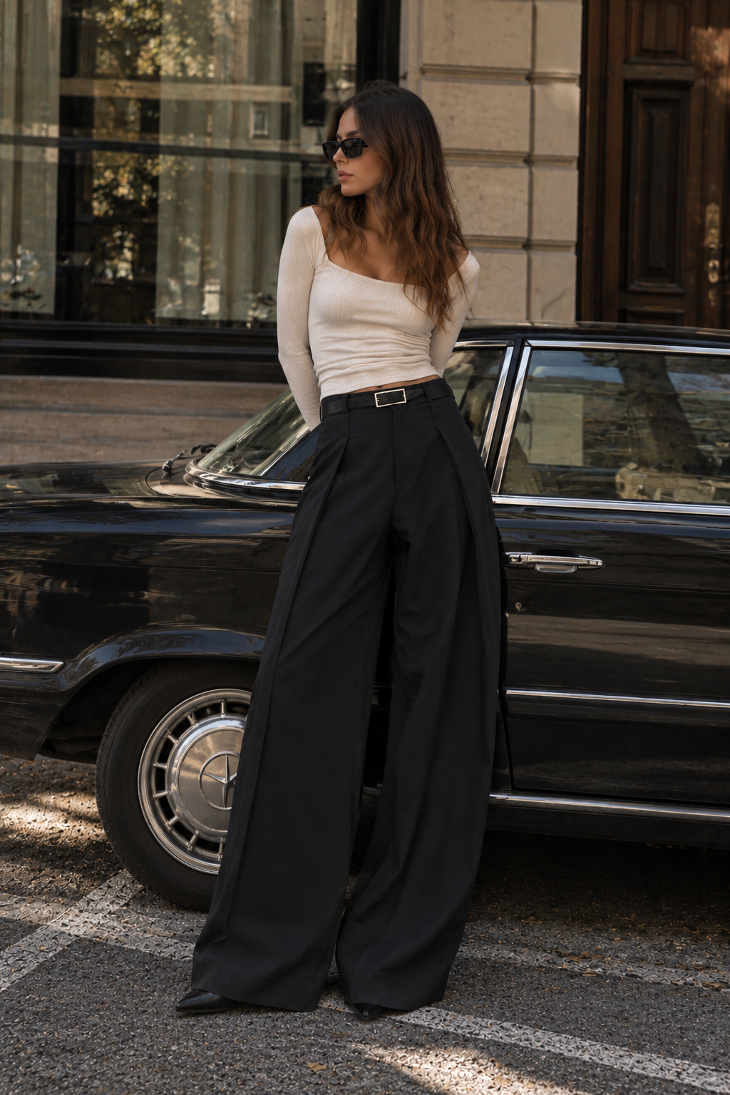 Darted Trousers Black