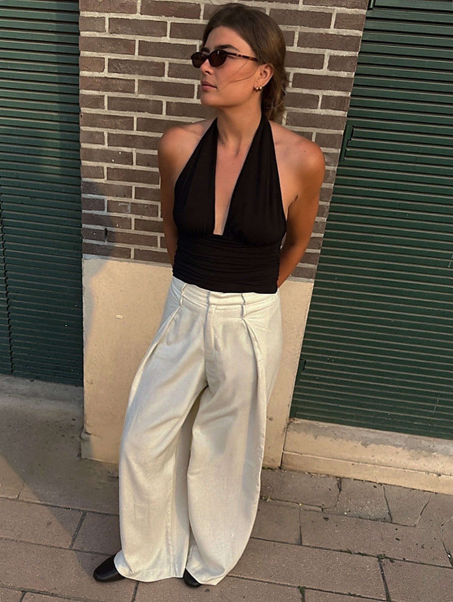 Darted Trousers Sand