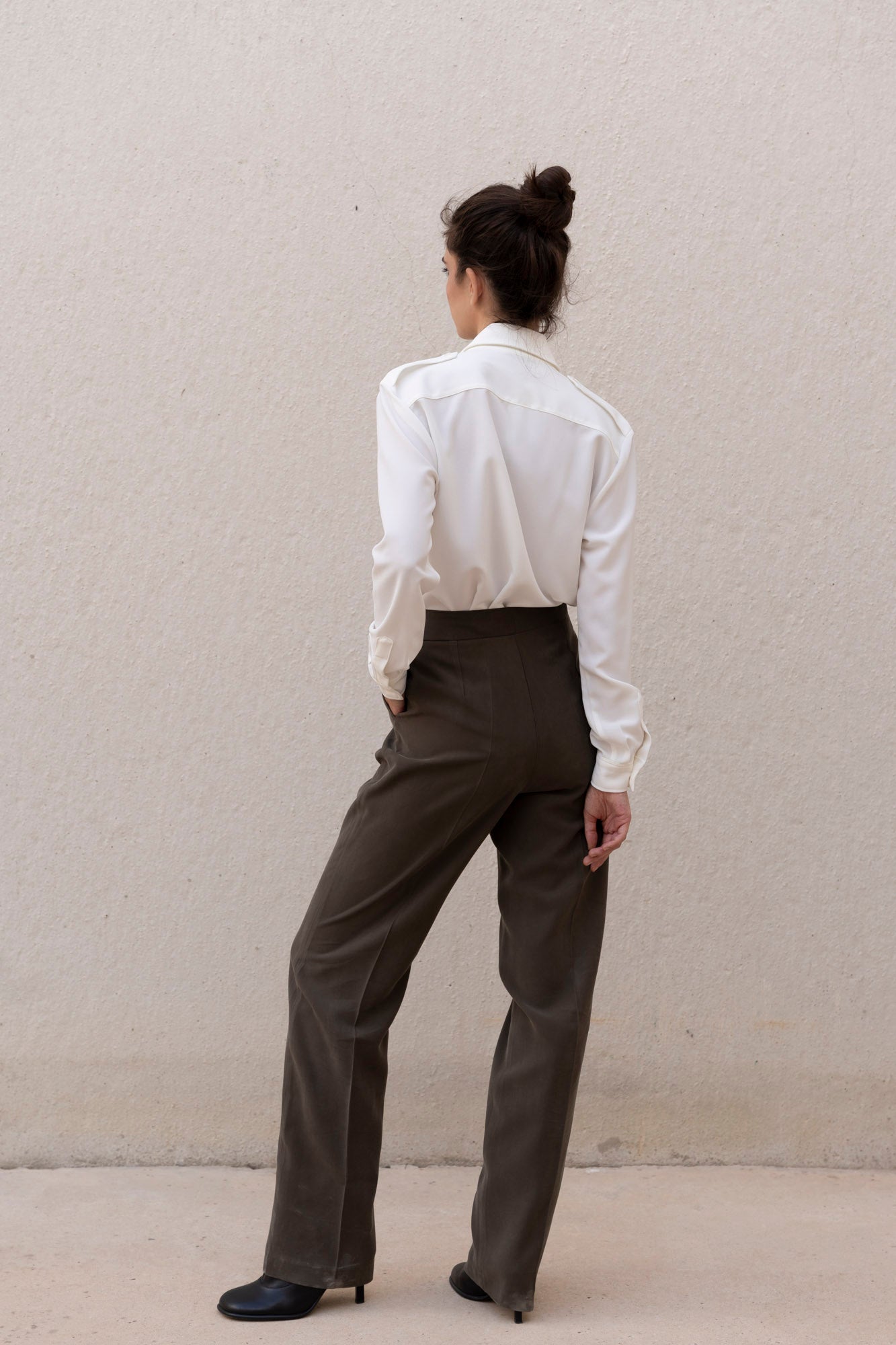 Straight Pantalon Anthracite: Tall