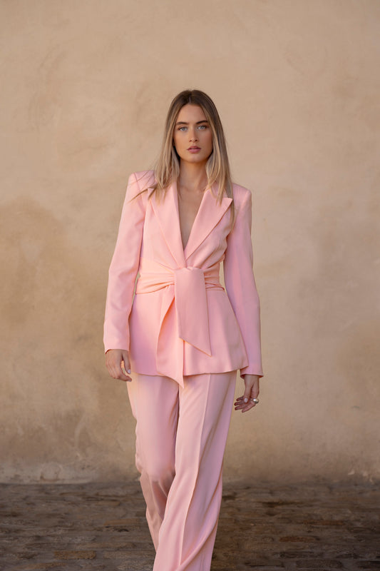 Pink Blazer with Belt