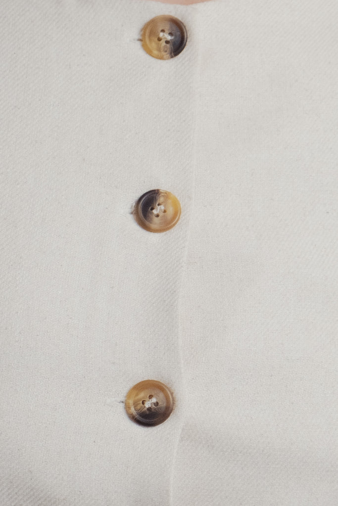 Buttoned Vest Sand