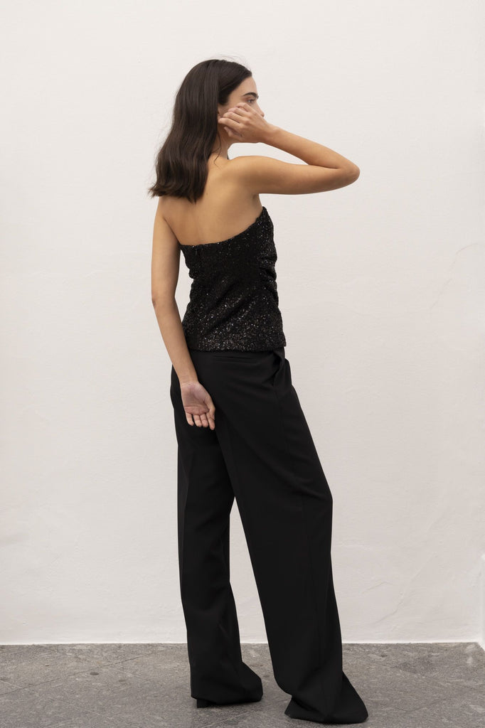 Glitter Top Off Shoulder