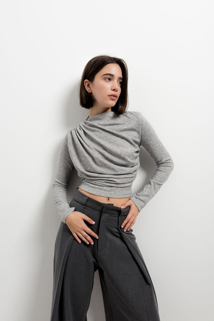 Darted Trousers Grey: Extra Tall