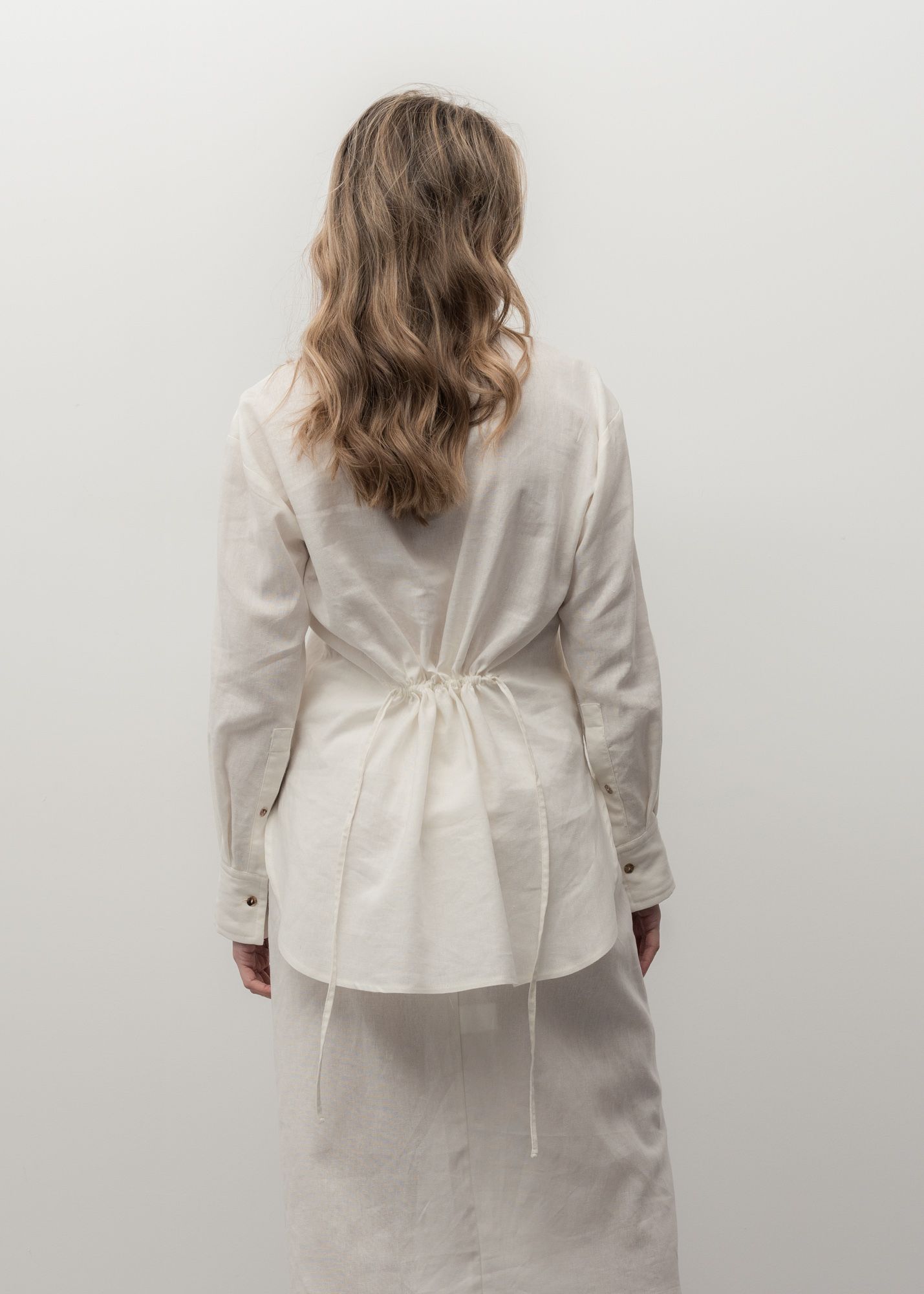 Linen Blend Shirt White