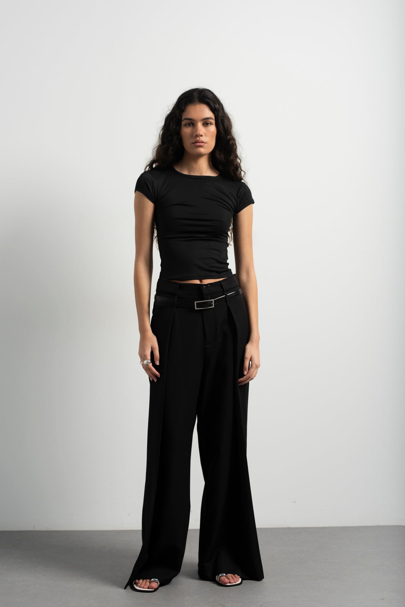 Darted Trousers Black: Extra Tall
