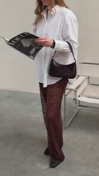 Lace Pants Brown: Extra Tall