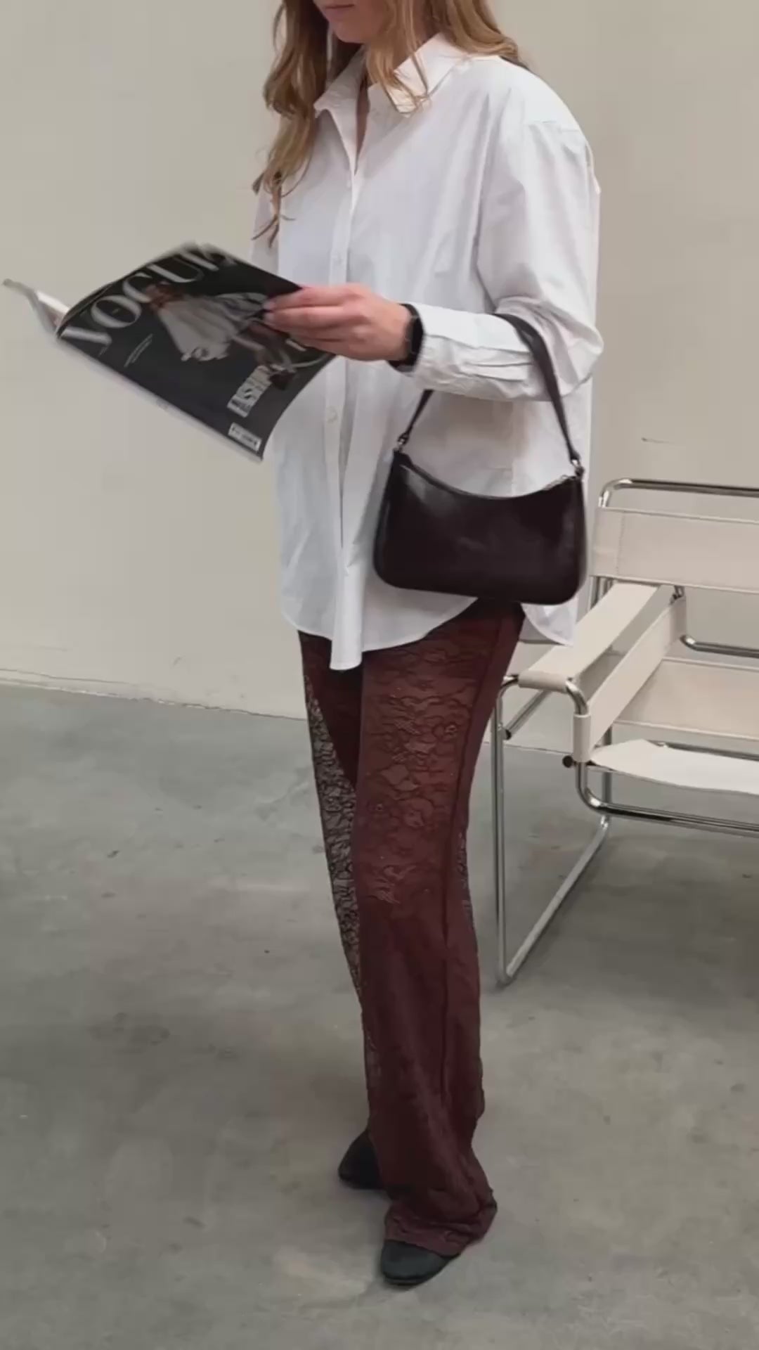 Lace Pants Brown: Extra Tall